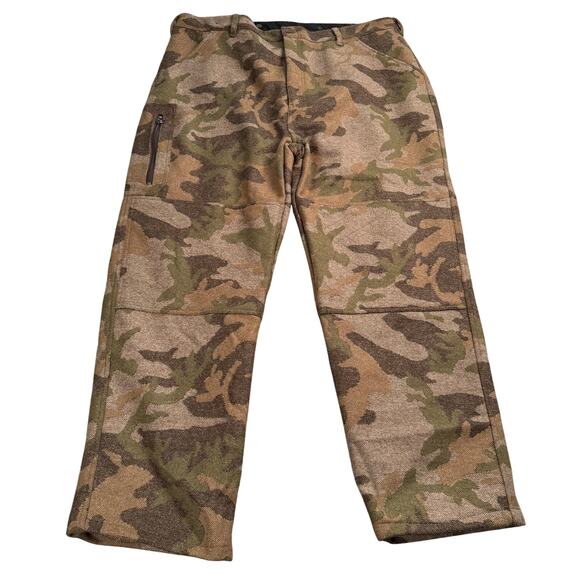 Cabela's Winter Wool Camo Cargo Insulated Double Knee Hunting Pants Size 44